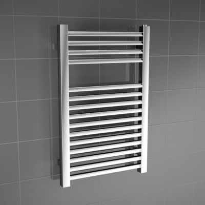 Toalheiro ALCOY 80 elétrico com termostato CROMADO 800 x 500 mm