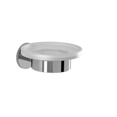 Saboneteira TOKIO REDONDO VIDRO FOSCO 110 x 60 x 130 mm