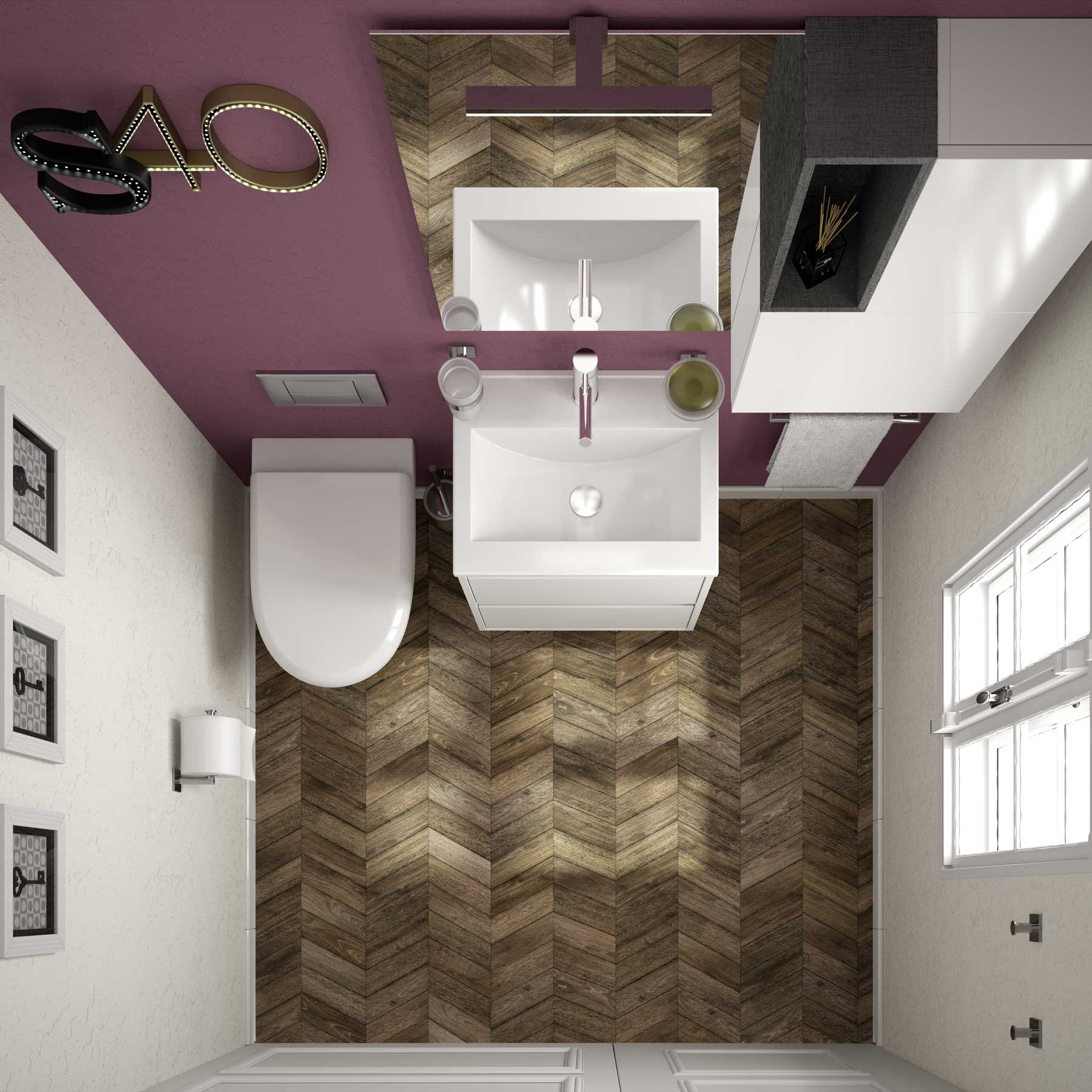 Basin Depth 40 IBERIA 510 WHITE PORCELAIN 510 x 20 x 395 mm 1