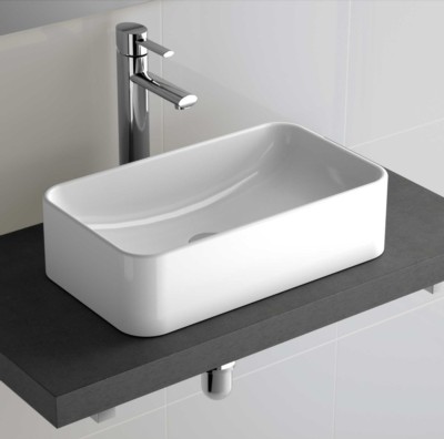 Lavatório de pousar SENSATION PORCELANA BRANCA 485 x 128 x 285 mm
