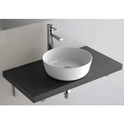 Lavatório de pousar ULTRAFINO DESIR PORCELANA BRANCA 380 x 380 x 140 mm