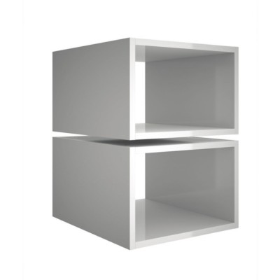 Set di 2 cubi di abbellimento ALLIANCE 400 per modulo da 400 BIANCO LUCIDO