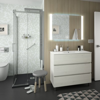 Movél FUSSION LINE 1000 3 gavetas SBIANCATO 997 x 868 x 450 mm