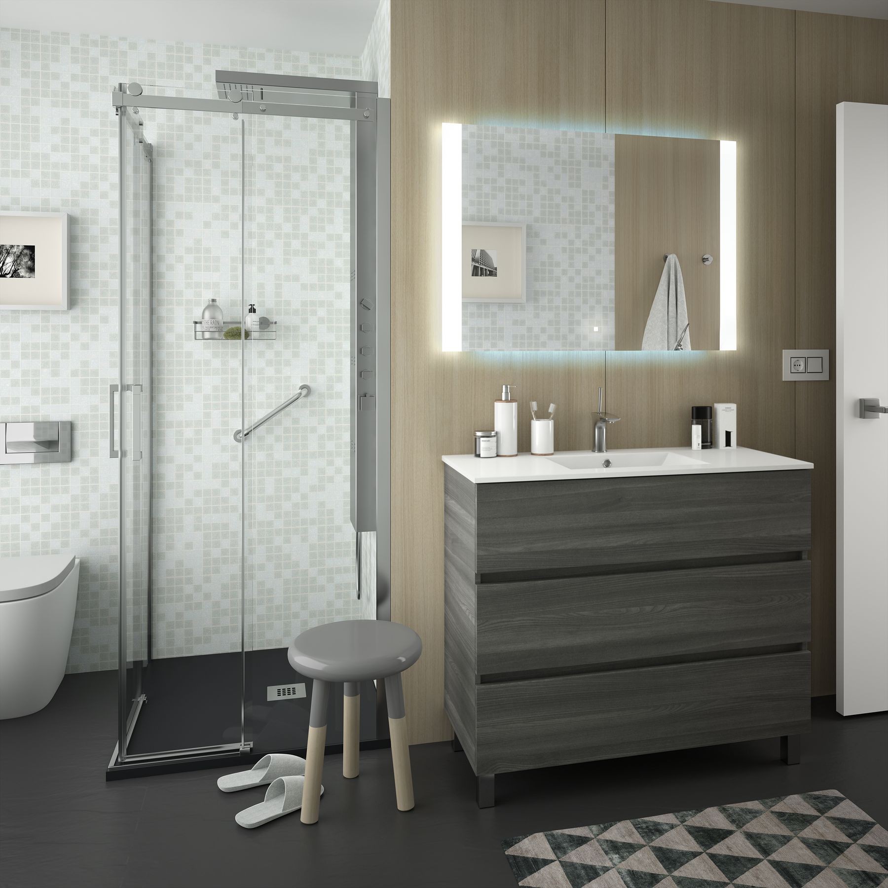 Movél FUSSION LINE 1000 3 gavetas ALSACIA 997 x 868 x 450 mm