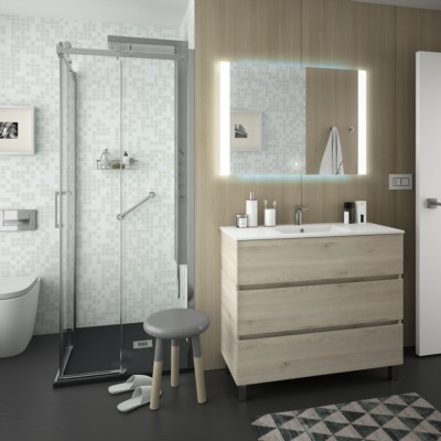 Movél FUSSION LINE 1000 3 gavetas NATURAL 997 x 868 x 450 mm