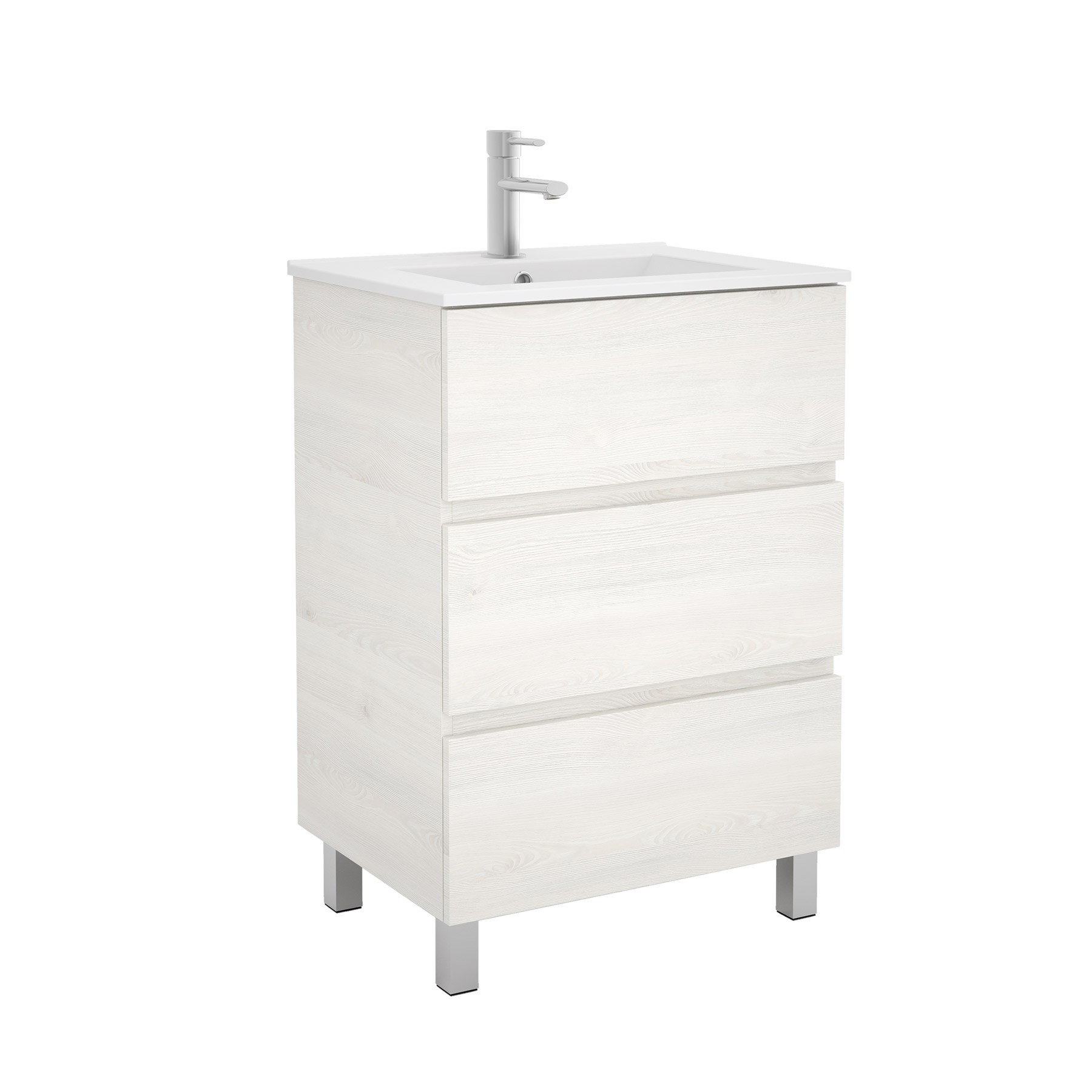 Movél FUSSION LINE 600 3 gavetas SBIANCATO 598 x 868 x 450 mm 1