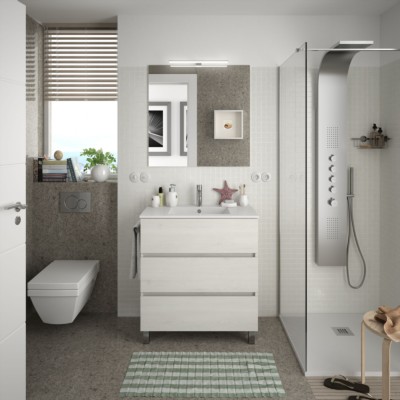 Movél FUSSION LINE 800 3 gavetas SBIANCATO 797 x 868 x 450 mm