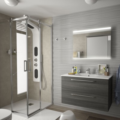 Movél FUSSION CHROME 900 2 gavetas ALSACIA 897 x 540 x 450 mm