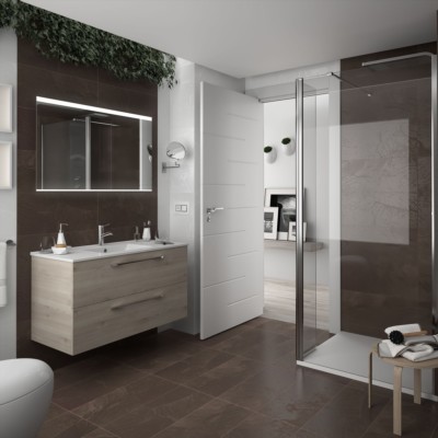 Movél FUSSION CHROME 1000 2 gavetas NATURAL 997 x 540 x 450 mm