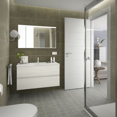 Movél FUSSION LINE 1000 2 gavetas SBIANCATO 997 x 540 x 450 mm