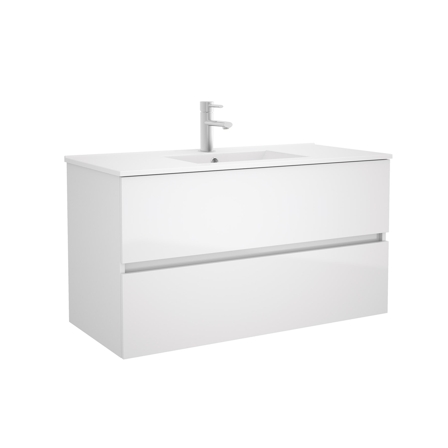 Movél FUSSION LINE 1000 2 gavetas BRANCO BRILHO 997 x 540 x 450 mm 1