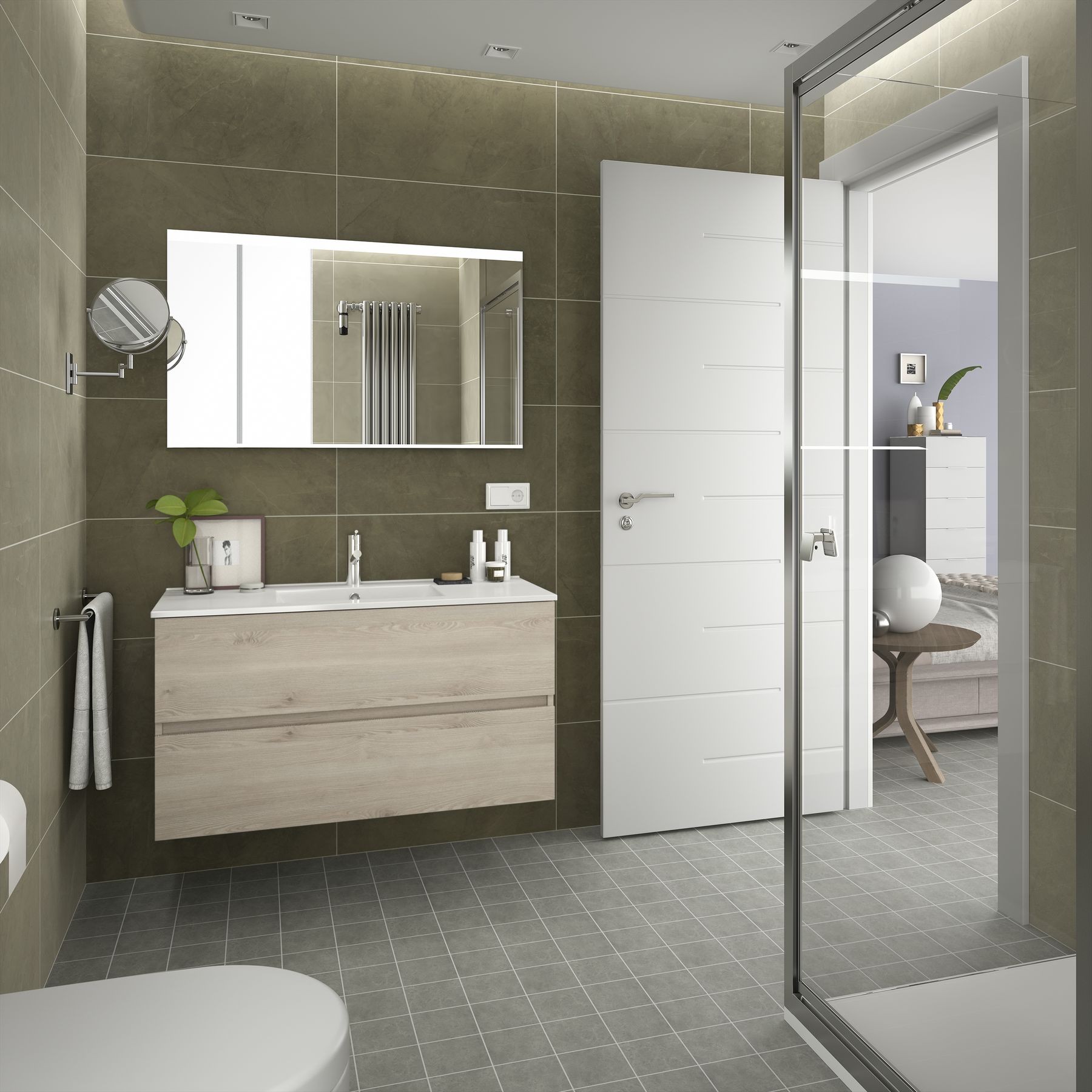 Movél FUSSION LINE 1000 2 gavetas NATURAL 997 x 540 x 450 mm