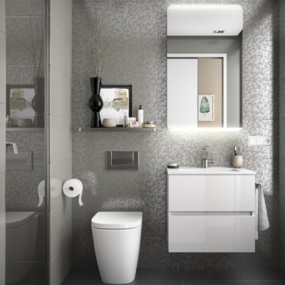 Movél FUSSION LINE 600 2 gavetas BRANCO BRILHO 598 x 540 x 450 mm