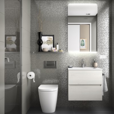 Movél FUSSION LINE 600 2 gavetas SBIANCATO 598 x 540 x 450 mm