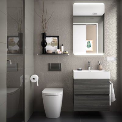 Mueble de baño FUSSION LINE 600 2 cajones ALSACIA 598 x 540 x 450 mm