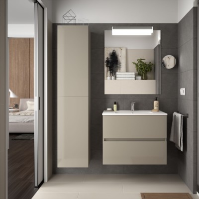 Movél FUSSION LINE 700 2 gavetas TAUPE BRILHO 697 x 540 x 450 mm