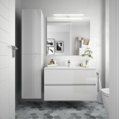 Movél FUSSION LINE 900 2 gavetas BRANCO BRILHO 897 x 540 x 450 mm