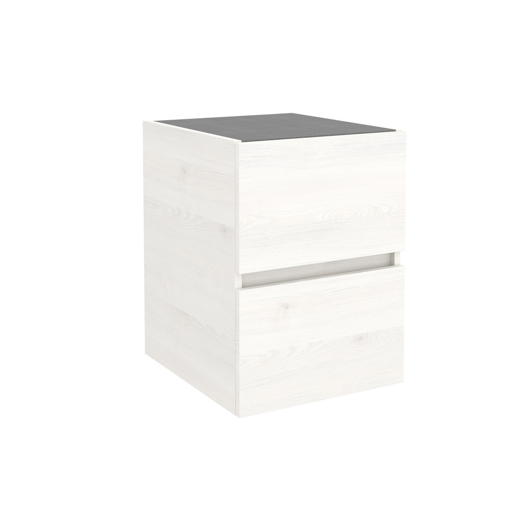 Coqueta FUSSION LINE 400 2 gavetas SBIANCATO 400 x 540 x 450 mm