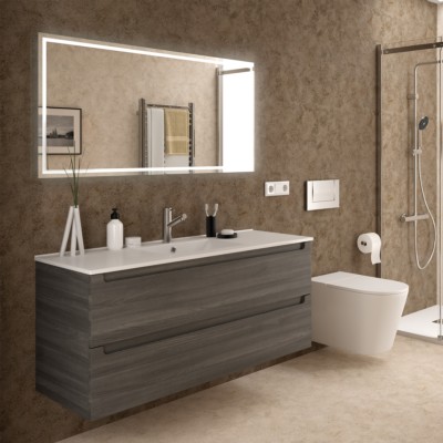 Mueble de baño MONTERREY 1200 2 cajones metálicos ALSACIA 1197 x 540 x 450 mm
