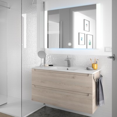 Movél MONTERREY 1000 2 gavetas metálicas NATURAL 997 x 540 x 450 mm