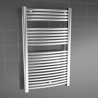 Toalheiro CUENCA 118 elétrico com termostato CROMADO 1180 x 500 mm