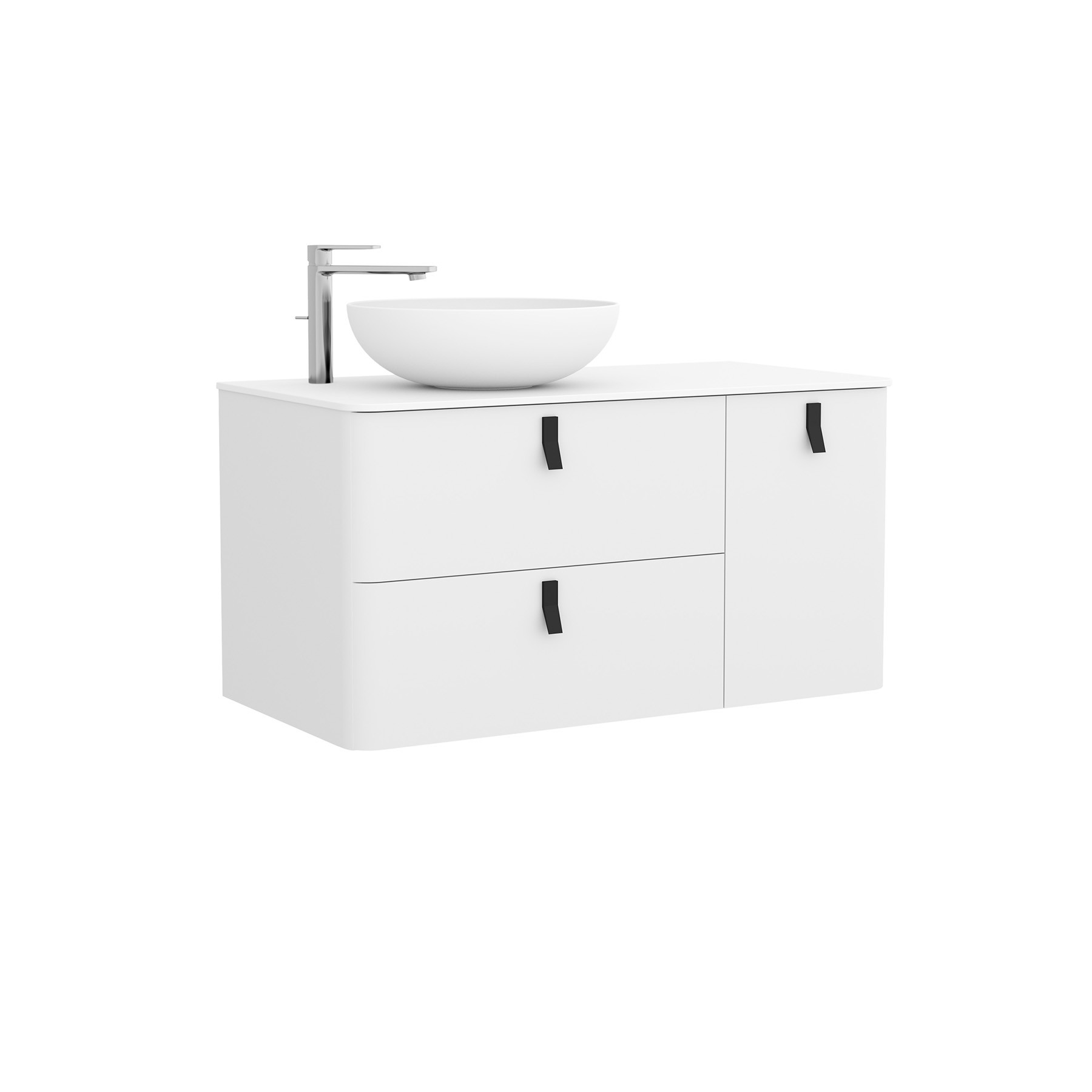 Movél UNIIQ 1200 direito BRANCO MATE 1194 x 540 x 450 mm 1