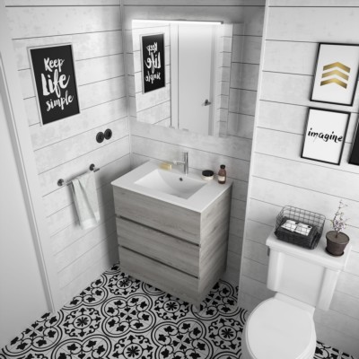 Movél FUSSION LINE 700 3 gavetas PINHO BAÍA 697 x 868 x 450 mm