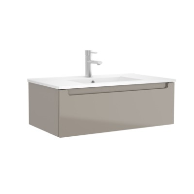 Movél MONTERREY 800 1 gaveta metálica TAUPE BRILHO 797 x 270 x 450 mm