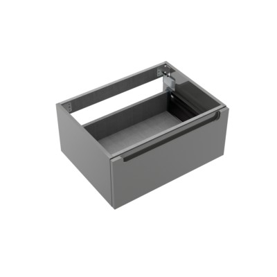 Coqueta MONTERREY 6001 gaveta metálica CINZA ANTRACITE BRILHO 598 x 270 x 460 mm