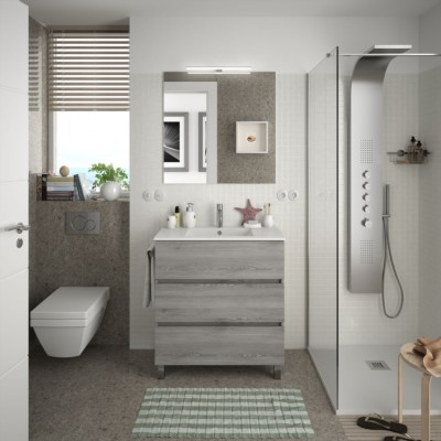 Movél FUSSION LINE 800 3 gavetas PINHO BAÍA 797 x 868 x 450 mm