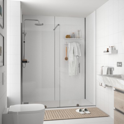 ATLAS Weiß Rioja Duschpaneel 4 x 1220 x 2400 mm