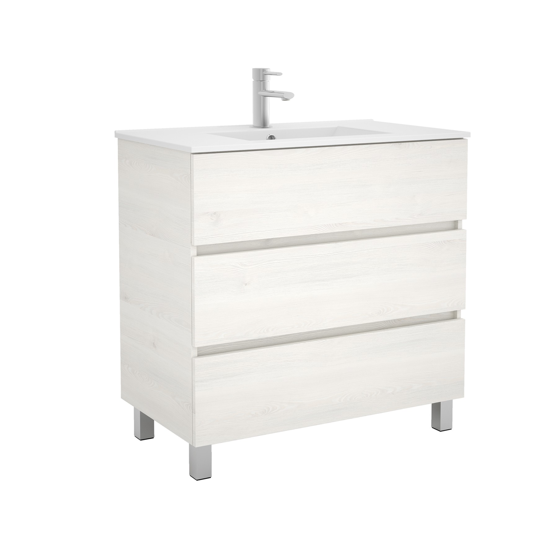 Movél FUSSION LINE 900 3 gavetas SBIANCATO 897 x 868 x 450 mm 1