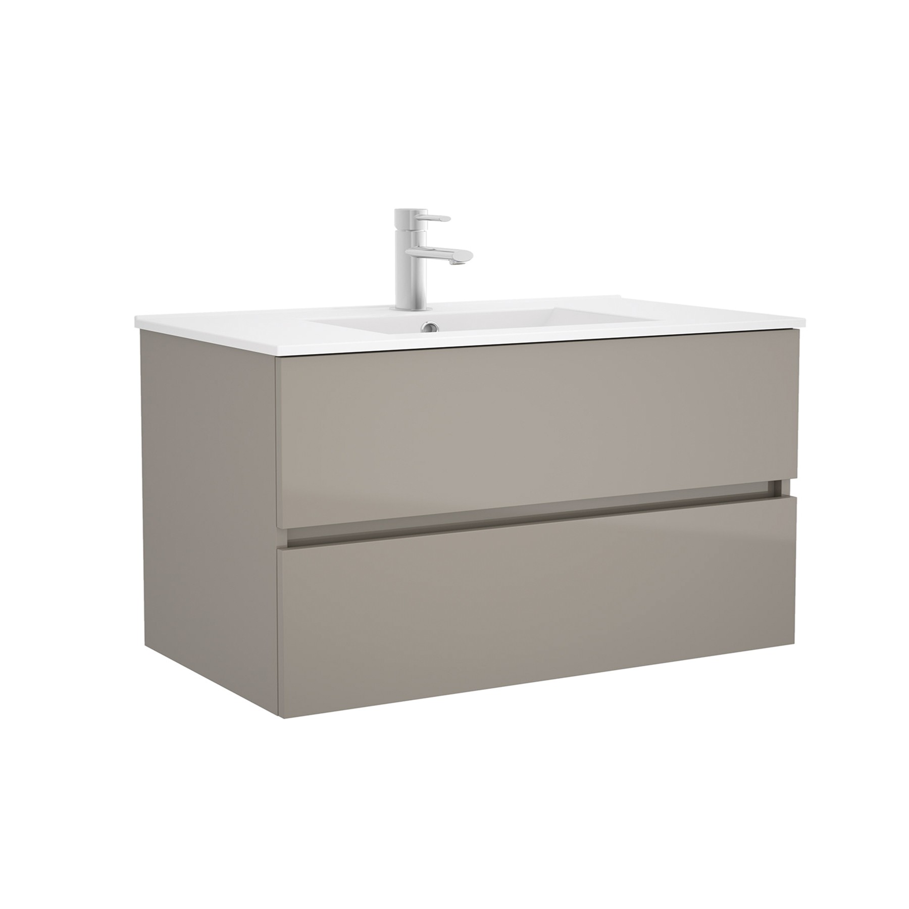 Movél FUSSION LINE 900 2 gavetas TAUPE BRILHO 897 x 540 x 450 mm 1