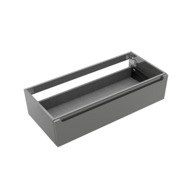 Coqueta MONTERREY 1200 1 gaveta metálica CINZA ANTRACITE BRILHO 1197 x 270 x 450 mm