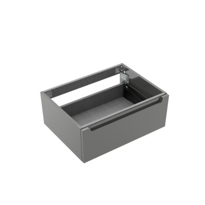 Coqueta MONTERREY 8001 gaveta metálica CINZA ANTRACITE BRILHO 797 x 270 x 450 mm