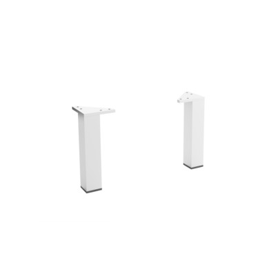 Jogo 2 pés de suporte CROMADO 330 mm