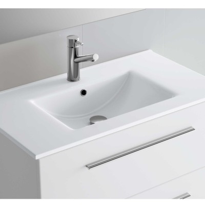 Lavatório IBERIA 610 PORCELANA BRANCA 610 x 20 x 460 mm