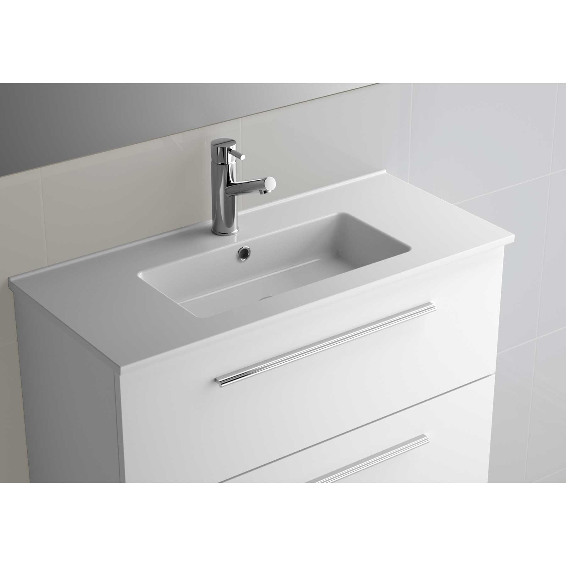 Vasque S35 610 EN PORCELAINE BLANCHE 610 x 20 x 360 mm