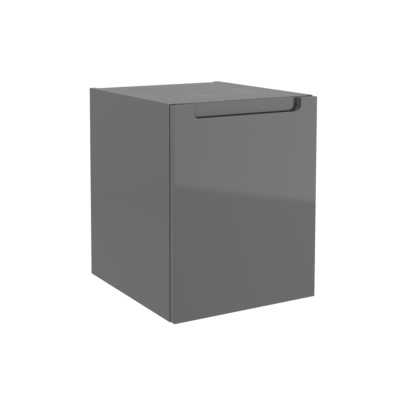 Coqueta MONTERREY 400 direito 1 porta CINZA ANTRACITE BRILHO 400 x 540 x 450 mm