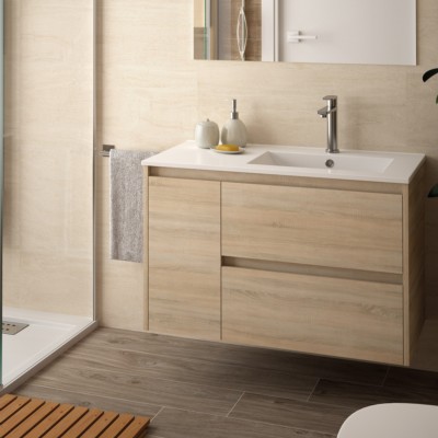 Badezimmermöbel eingestellt NOJA 855 1 linke Tür KALEDONIEN EICHE