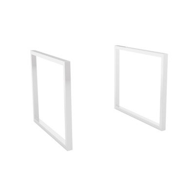 Jogo 2 pés de suporte ALLIANCE para Profundidade 40 CROMADO 310 mm