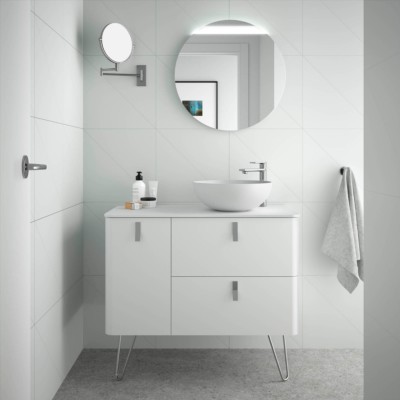 Movél UNIIQ 1200 esquerdo BRANCO MATE 1194 x 540 x 450 mm