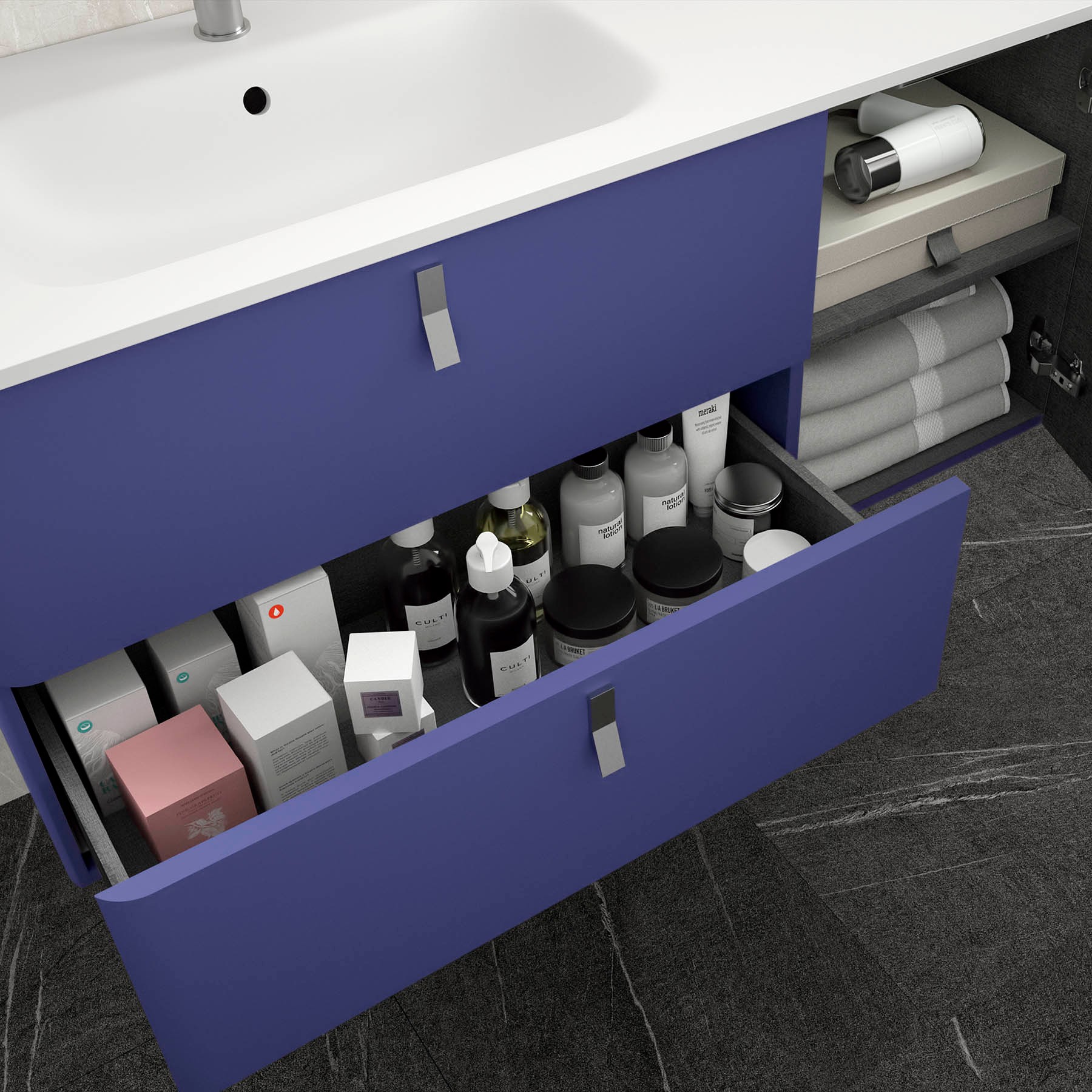 Movél UNIIQ 1200 direito AZUL ALTAMAR 1194 x 540 x 450 mm 4