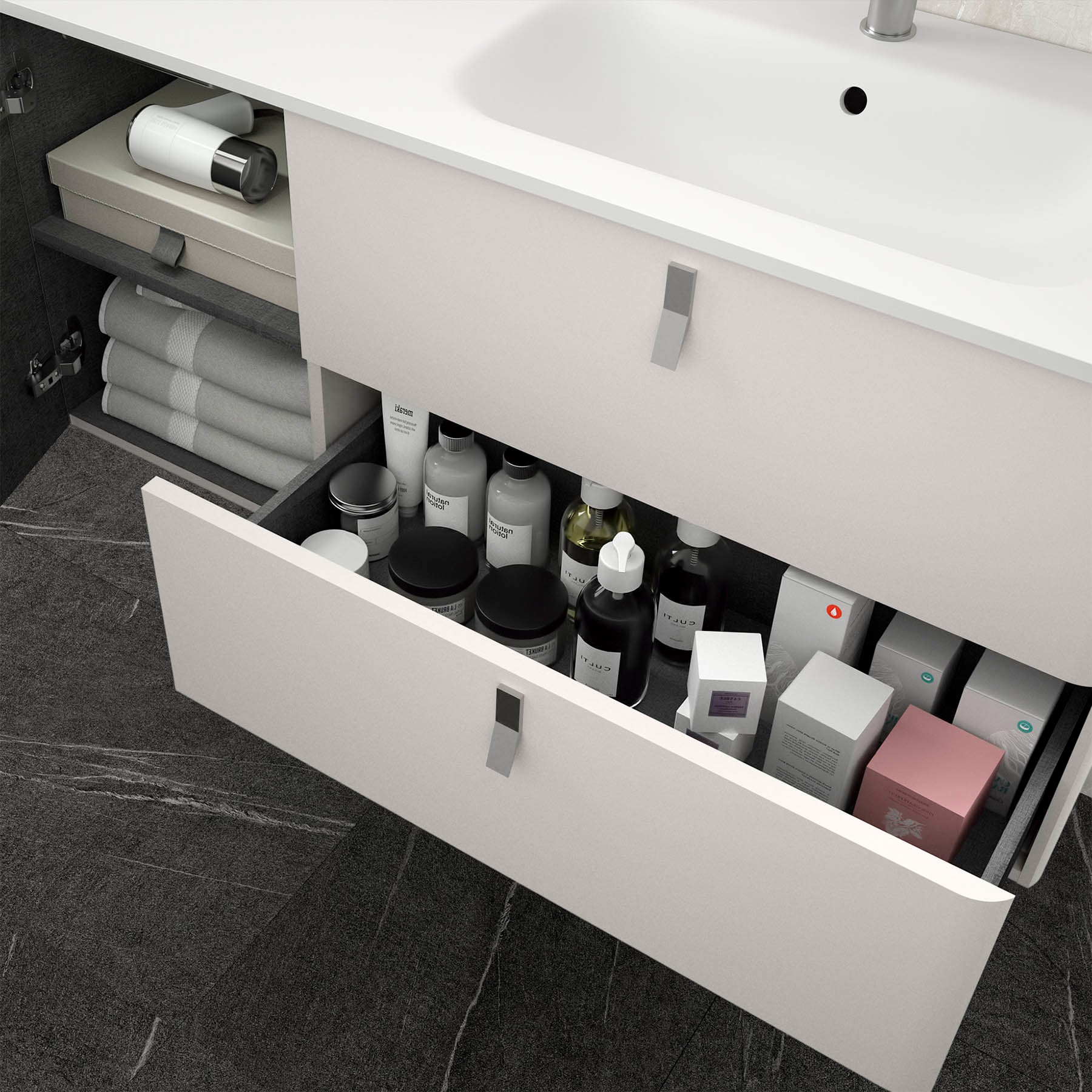 Movél UNIIQ 1200 esquerdo NATA 1194 x 540 x 450 mm 4