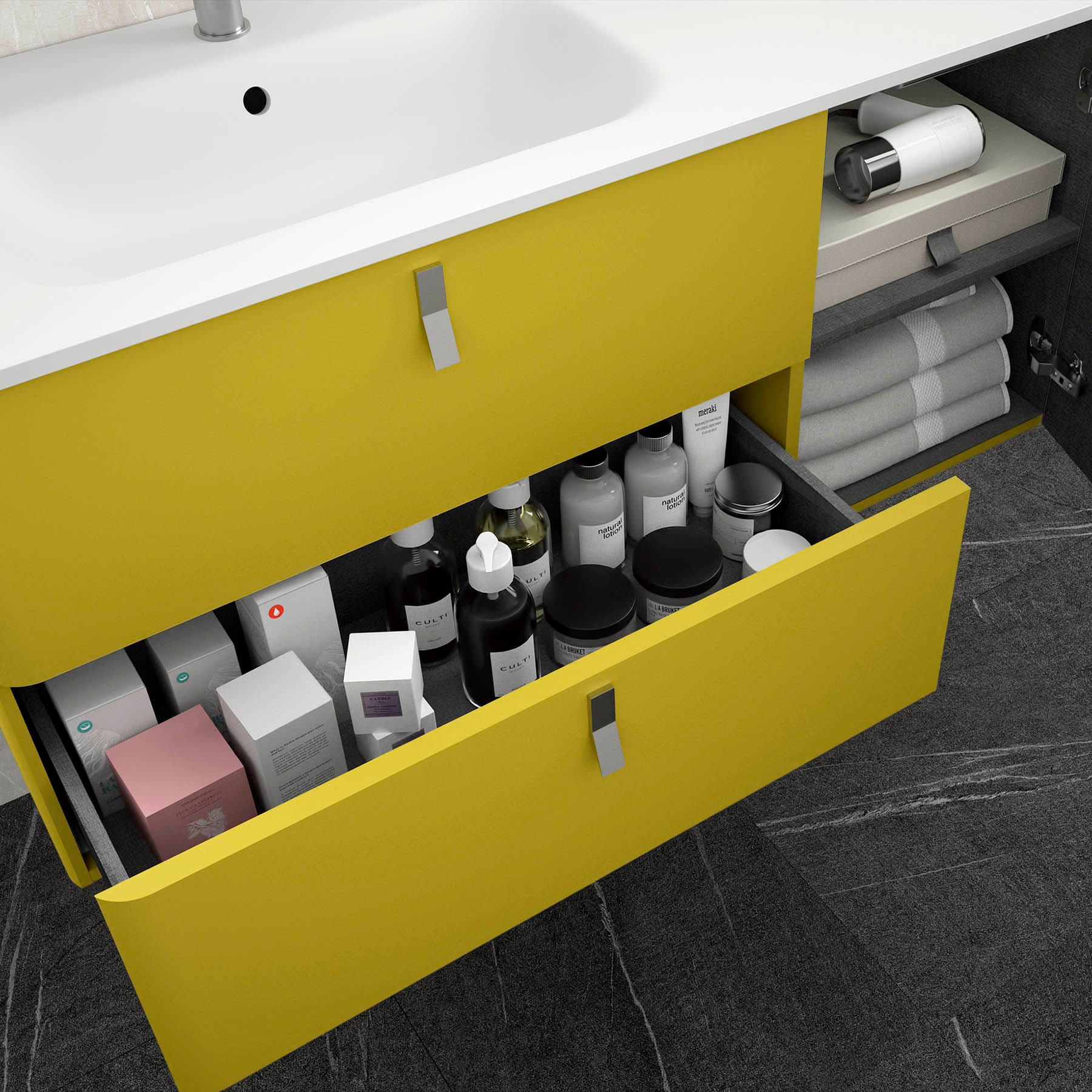 Movél UNIIQ 1200 direito VERDE ÁCIDO 1194 x 540 x 450 mm 4