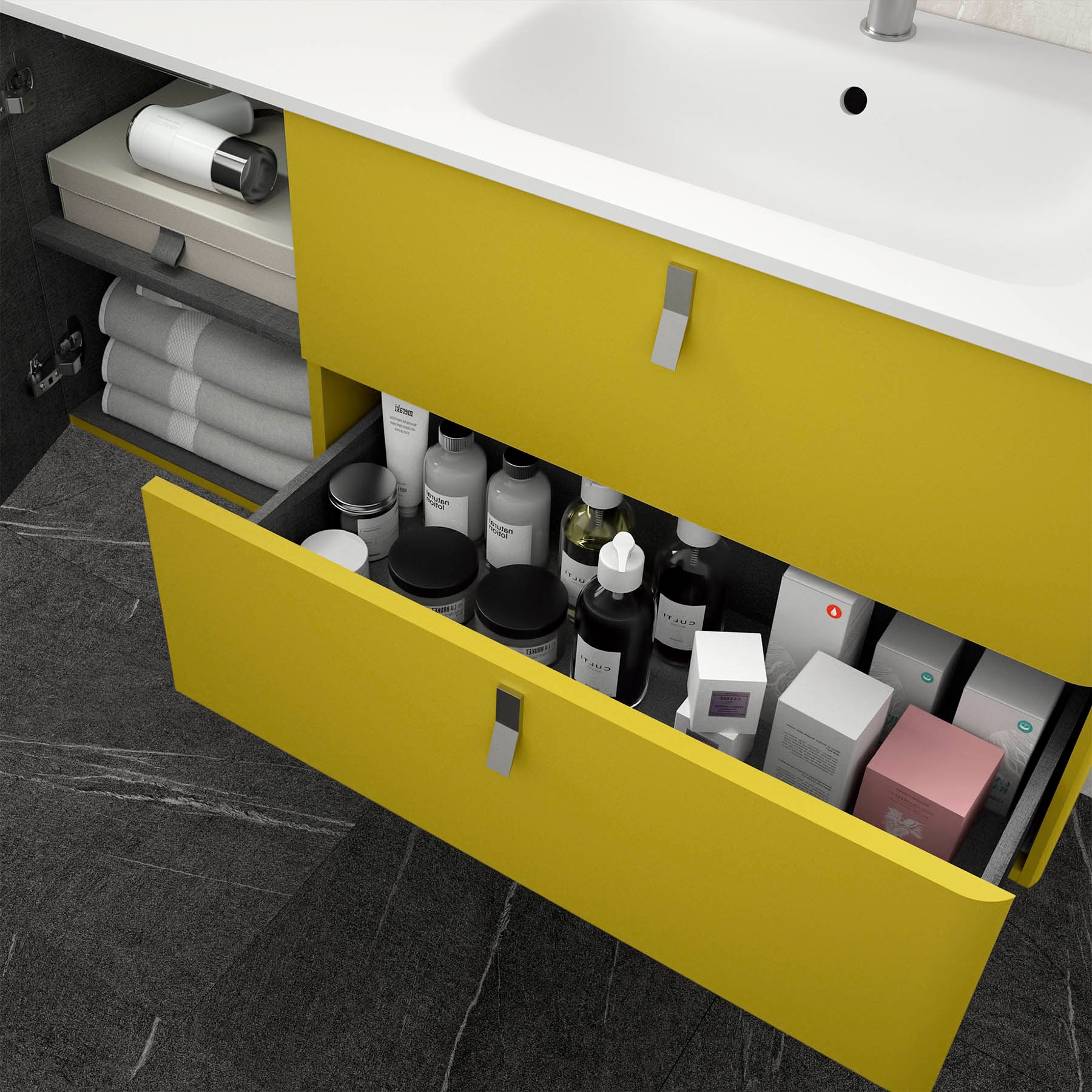 Movél UNIIQ 1200 esquerdo VERDE ÁCIDO 1194 x 540 x 450 mm 4