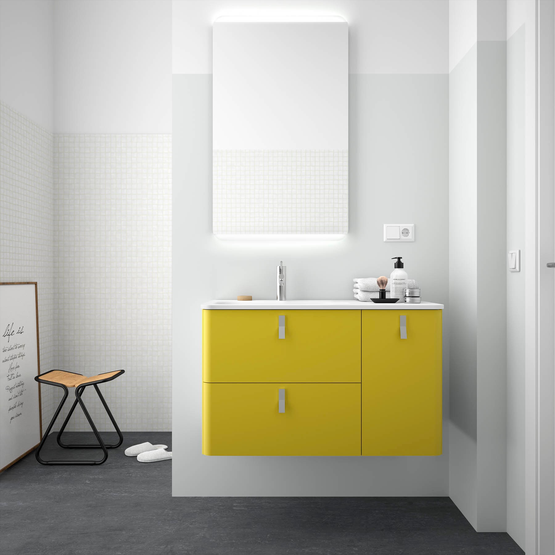 Movél UNIIQ 1200 direito VERDE ÁCIDO 1194 x 540 x 450 mm 1