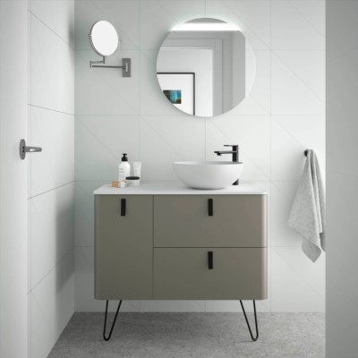 Movél UNIIQ 1200 esquerdo TAUPE MATE 1194 x 540 x 450 mm