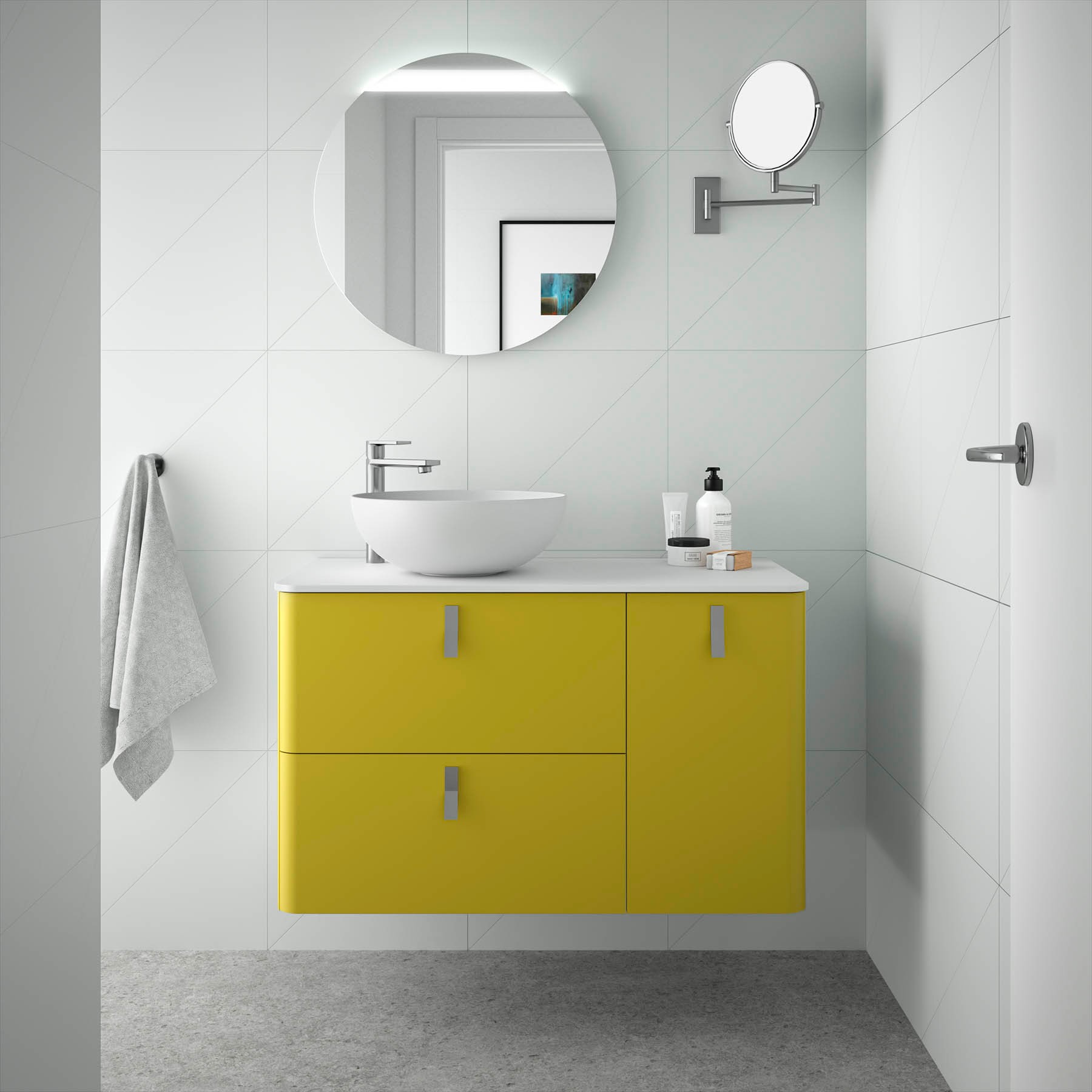 Movél UNIIQ 1200 direito VERDE ÁCIDO 1194 x 540 x 450 mm