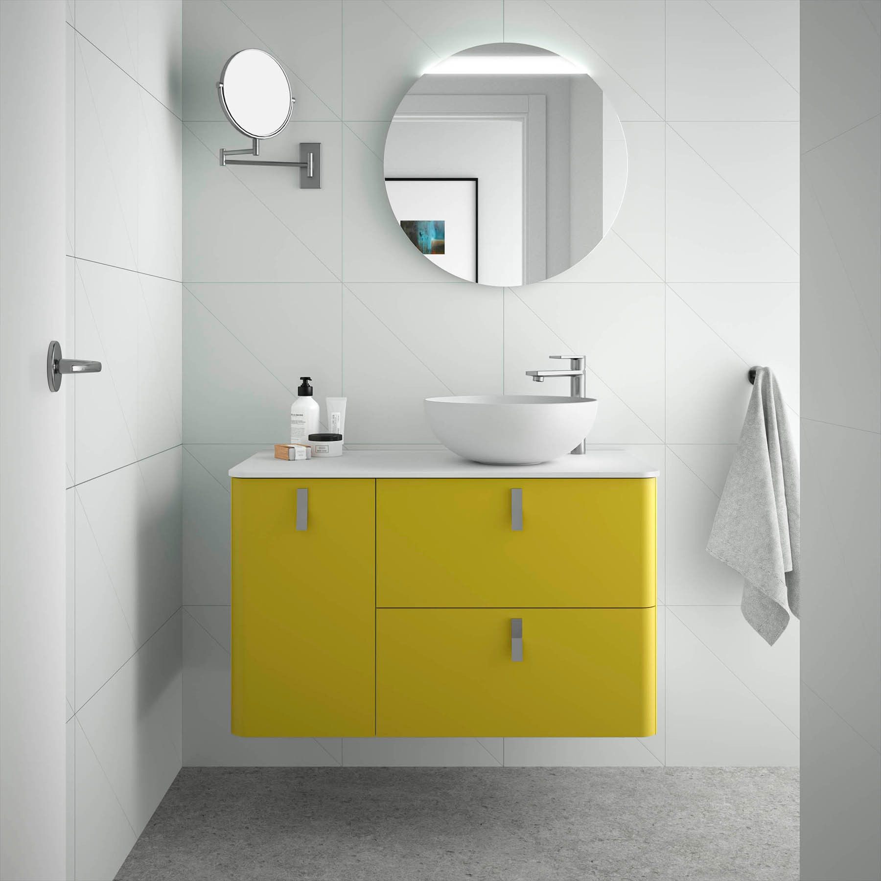 Movél UNIIQ 1200 esquerdo VERDE ÁCIDO 1194 x 540 x 450 mm